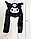 Шапка с двигающимися ушками  Kuromi светящаяся черная, фото 4