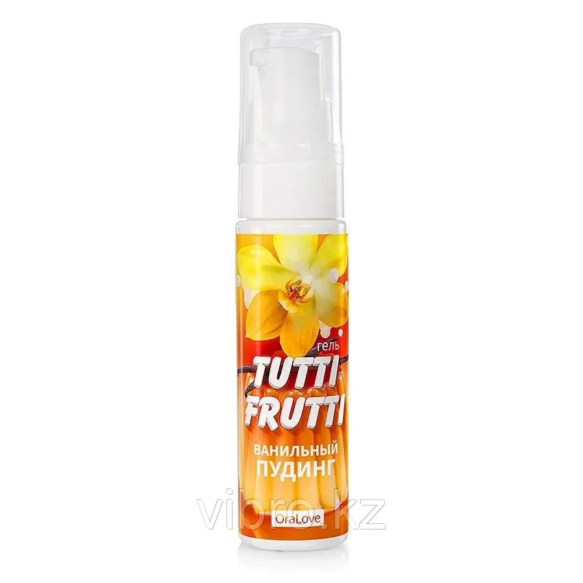 Съедобный смазка "Tutti Frutti" со вкусом ванильного пудинга. 30мл