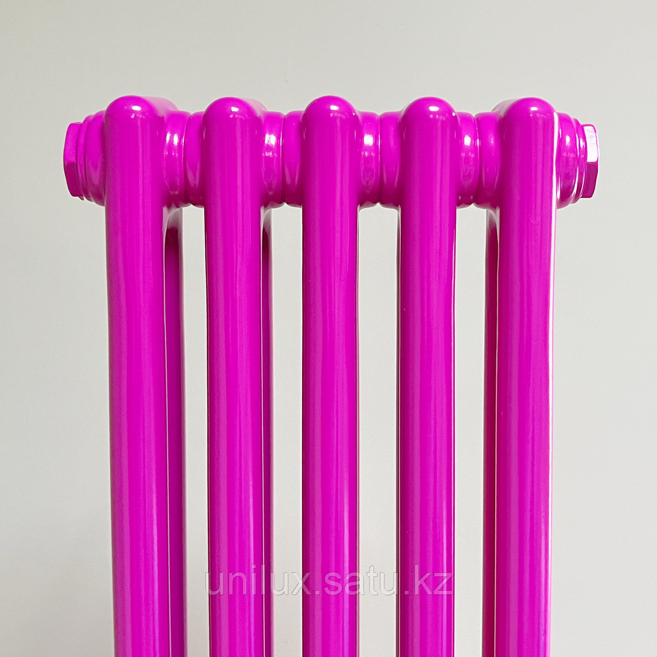 Радиатор 2x-трубчатый дизайнерский Unilux, 180см, 5 секций, 10 м², фиолетовый матовый - фото 6 - id-p111978223