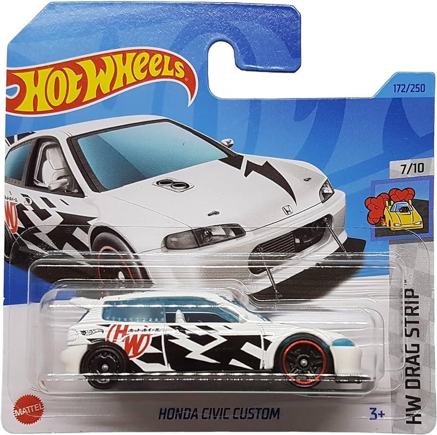 Hot Wheels Модель Honda Civic Custom, белый - фото 1 - id-p111980504