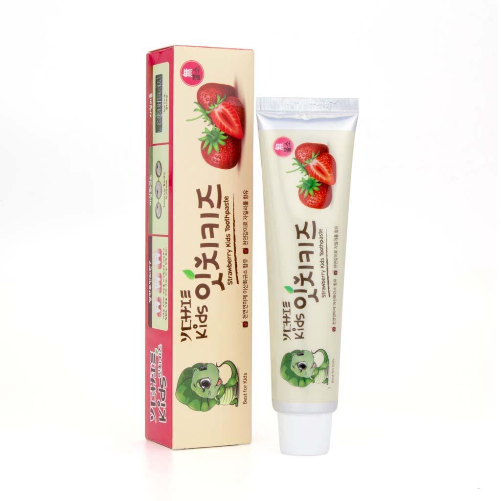 Детская зубная паста со вкусом клубники Ychie Strawberry Kids Toothpaste 75 гр - фото 1 - id-p111992099