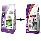 8615 Gemon Dog Adult All Breads, сухой корм для взрослых собак средних пород с ягнёнком и рисом, уп. 15кг.