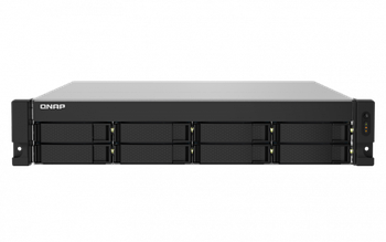 Сетевой RAID-накопитель, 8 отсеков 3,5*-2,5*, 2 порта 2,5 GbE, 2 порта 10 GbE SFP+, стоечное исполнение, 2