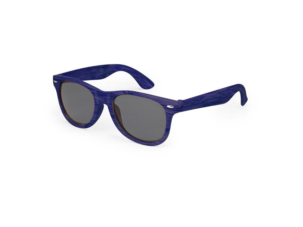 Солнцезащитные очки DAX с эффектом под дерево, темно-синий - фото 1 - id-p111995041