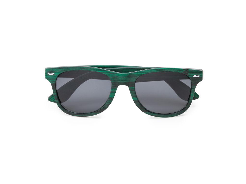 Солнцезащитные очки DAX с эффектом под дерево, бутылочный зеленый - фото 3 - id-p111995042