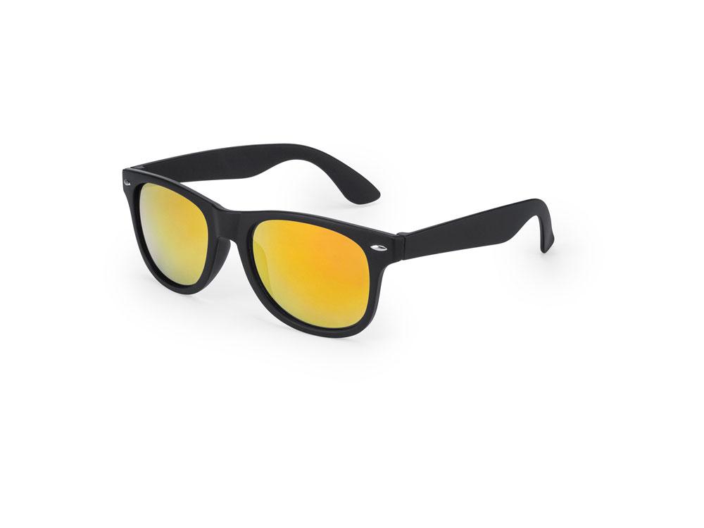 Солнцезащитные очки CIRO с зеркальными линзами, черный/апельсин - фото 1 - id-p111995053