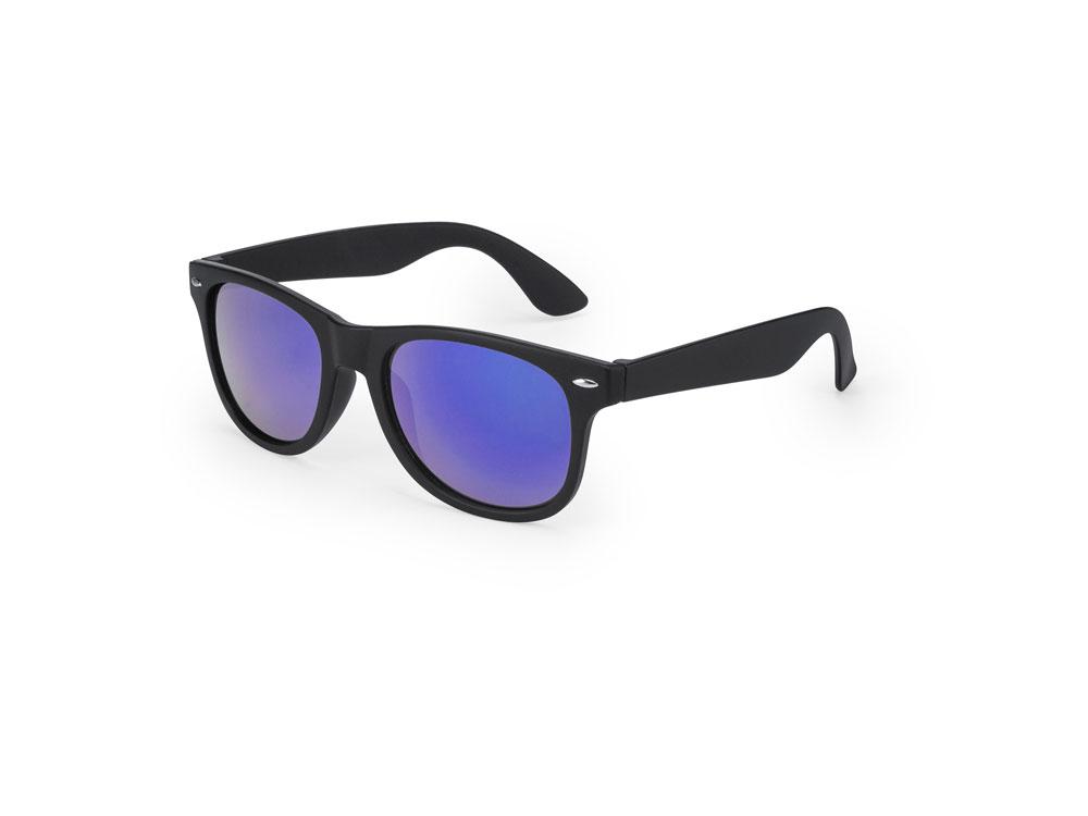 Солнцезащитные очки CIRO с зеркальными линзами, черный/королевский синий - фото 1 - id-p111995056