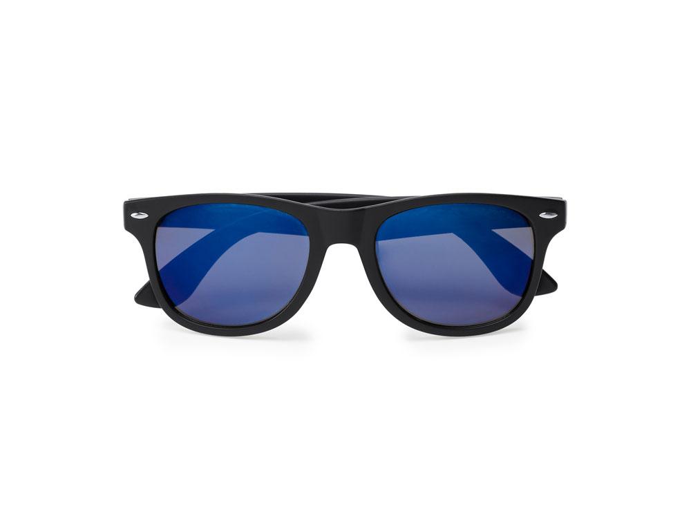 Солнцезащитные очки CIRO с зеркальными линзами, черный/королевский синий - фото 3 - id-p111995056