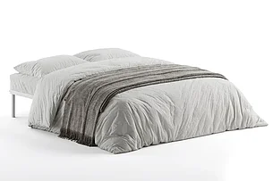 Двуспальная кровать Мира (О), 140х200 см, белый, фото 3