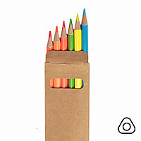 Набор цветных карандашей NEON, 6 цветов, бежевый, , 32806