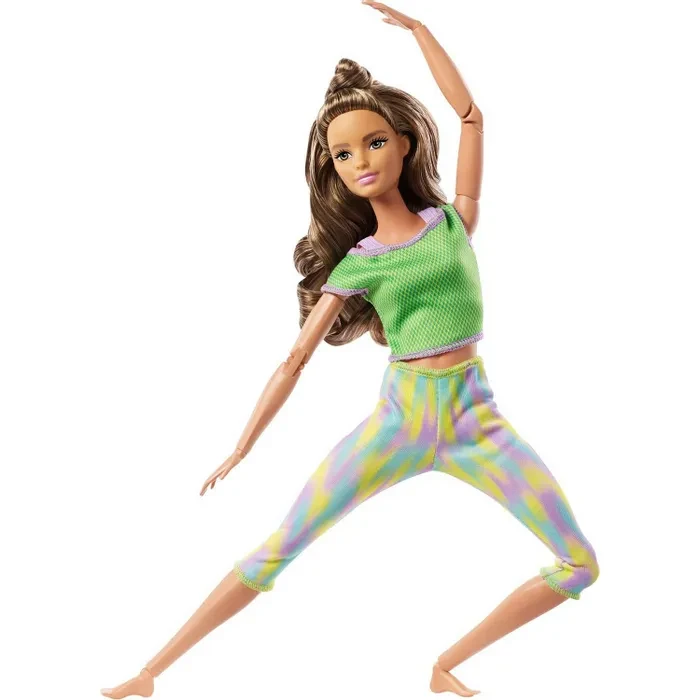 Barbie Безграничные движения Кукла Барби Шатенка в зелёном - фото 7 - id-p111996677