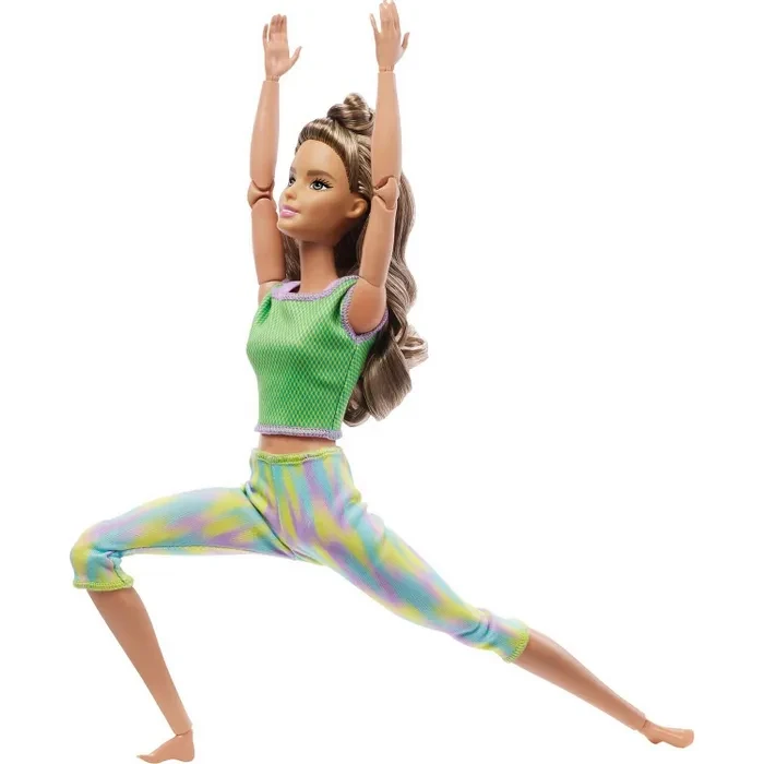 Barbie Безграничные движения Кукла Барби Шатенка в зелёном - фото 6 - id-p111996677