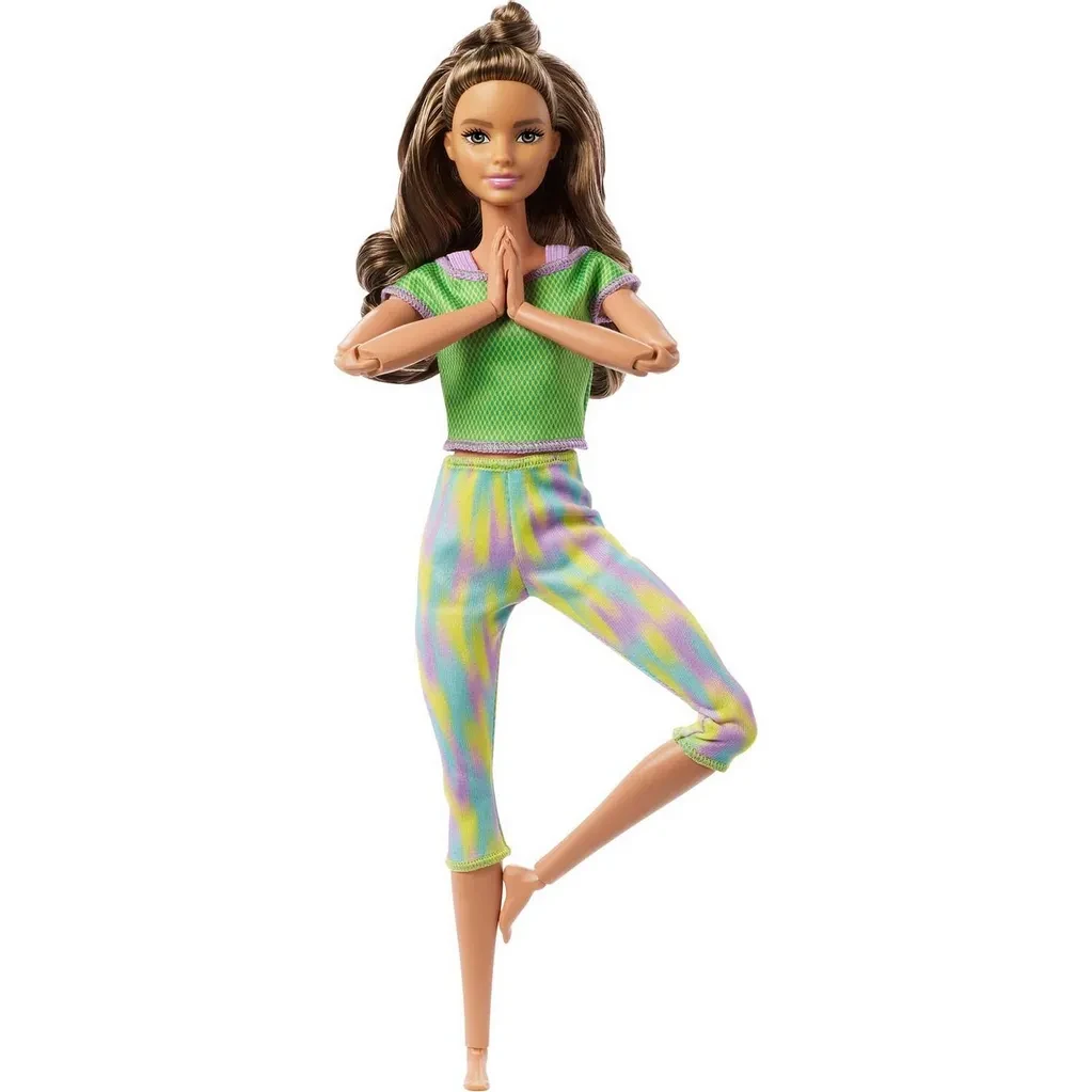 Barbie Безграничные движения Кукла Барби Шатенка в зелёном - фото 8 - id-p111996677