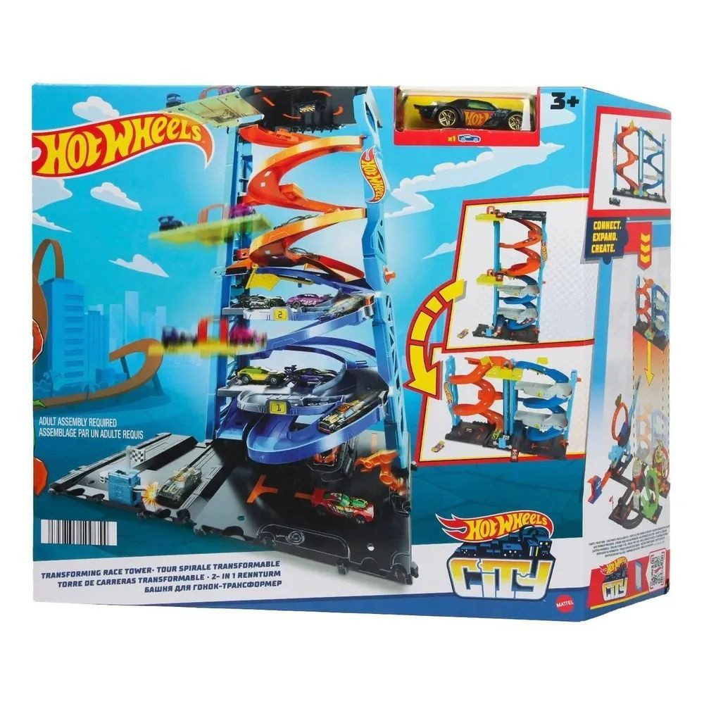 Hot Wheels Набор Гоночная башня с трансформацией, Хот Вилс HKX43 - фото 1 - id-p111996708