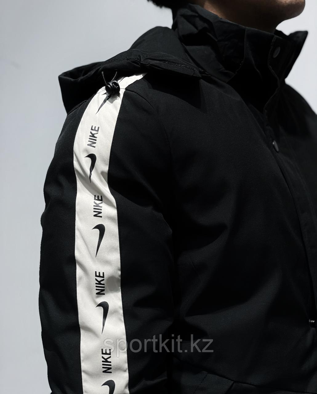 Куртка Nike длин чер 13705 - фото 2 - id-p111996881