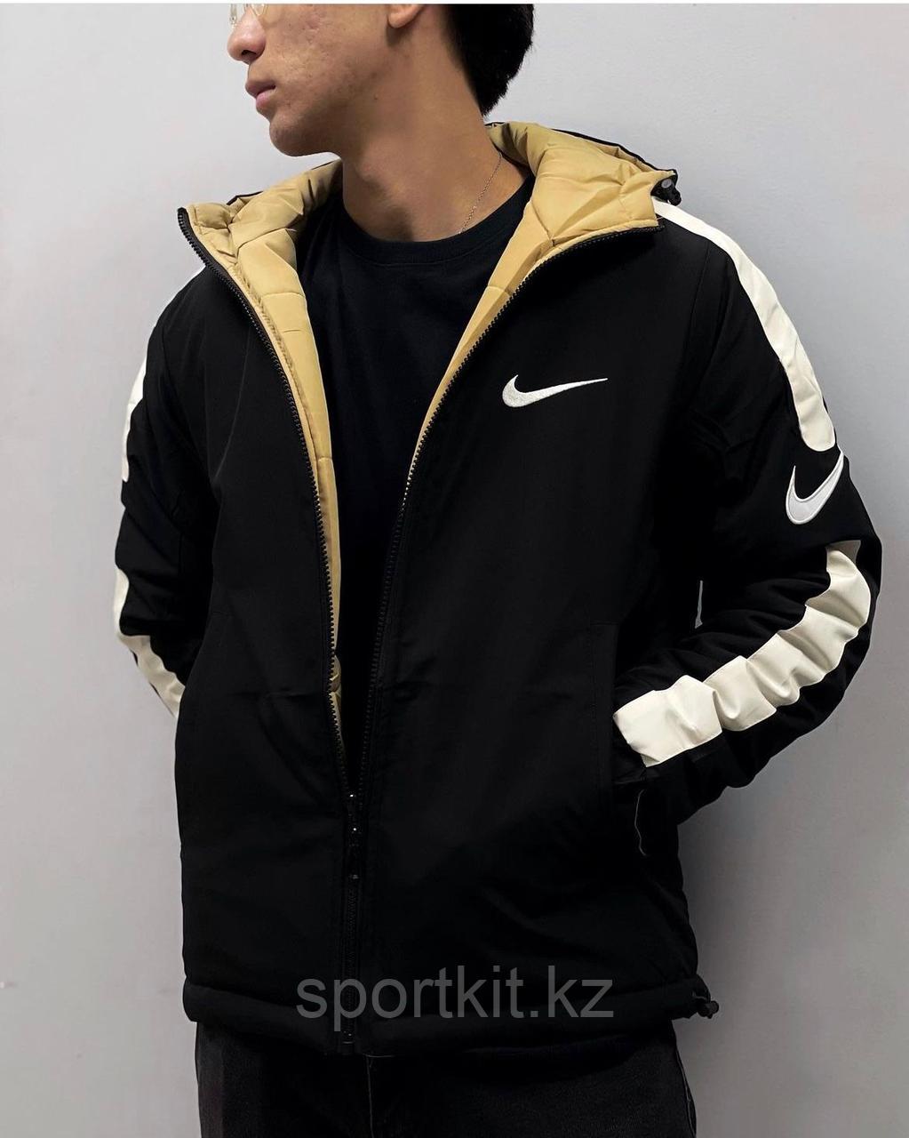 Ветровка Nike двустор чер беж 188 - фото 2 - id-p111996889