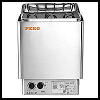 Электрическая печь для сауны Peko EGH-90 Chrome (со встроенным пультом, мощность = 9,0 кВт)