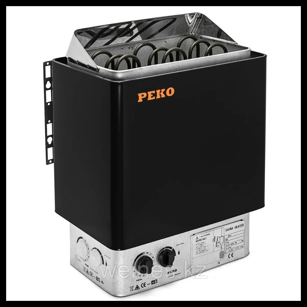 Электрическая печь для сауны Peko EH-90 Black (со встроенным пультом, мощность = 9,0 кВт)