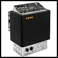 Peko EH-60 Black саунаға арналған электр пеші (кіріктірілген пульті бар, қуаты = 6,0 кВТ)