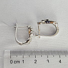 Серьги из серебра с фианитами Италия K89, фото 3