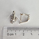 Серьги из серебра с фианитами Италия K484, фото 3