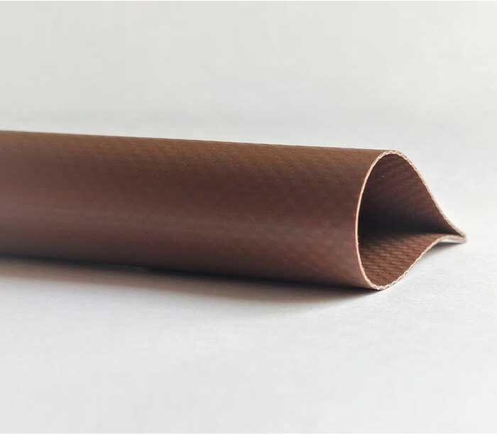 Ткань ПВХ GRÜNWELT 650гр коричневая 2,5х65м (ПГ) (162,5) RAL 8017 - фото 1 - id-p111752530