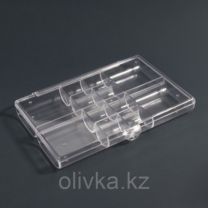 Органайзер для декора, 12 ячеек, 18,5 × 13 × 3 см, в картонной коробке, цвет прозрачный - фото 4 - id-p110938846