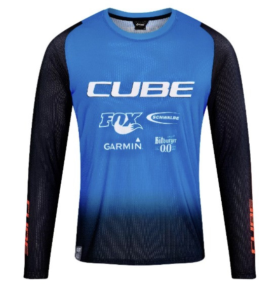 Джерси мужское Cube Vertex X Actionteam L/S - фото 1 - id-p112014629