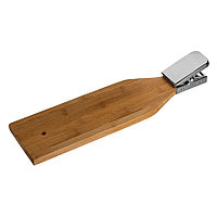 Доска для чистки рыбы деревянная,  с зажимом, 12*46*2см, бук, светло-коричневый, , 441244