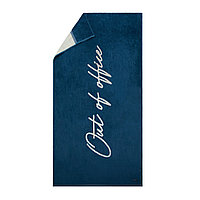 Пляжное полотенце Vinga Lounge, 80х160 см, темно-синий; белый, Длина 160 см., ширина 80 см., высота 0,4 см.,