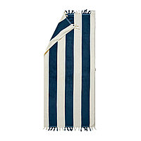Пляжное полотенце VINGA Valmer, 80х180 см, темно-синий; белый, Длина 180 см., ширина 80 см., высота 0,5 см.,