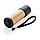 Карманный фонарик из бамбука и переработанного пластика RCS, коричневый; , Длина 3,2 см., ширина 3,2 см.,, фото 2
