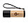 Карманный фонарик из бамбука и переработанного пластика RCS, коричневый; , Длина 3,2 см., ширина 3,2 см.,, фото 5