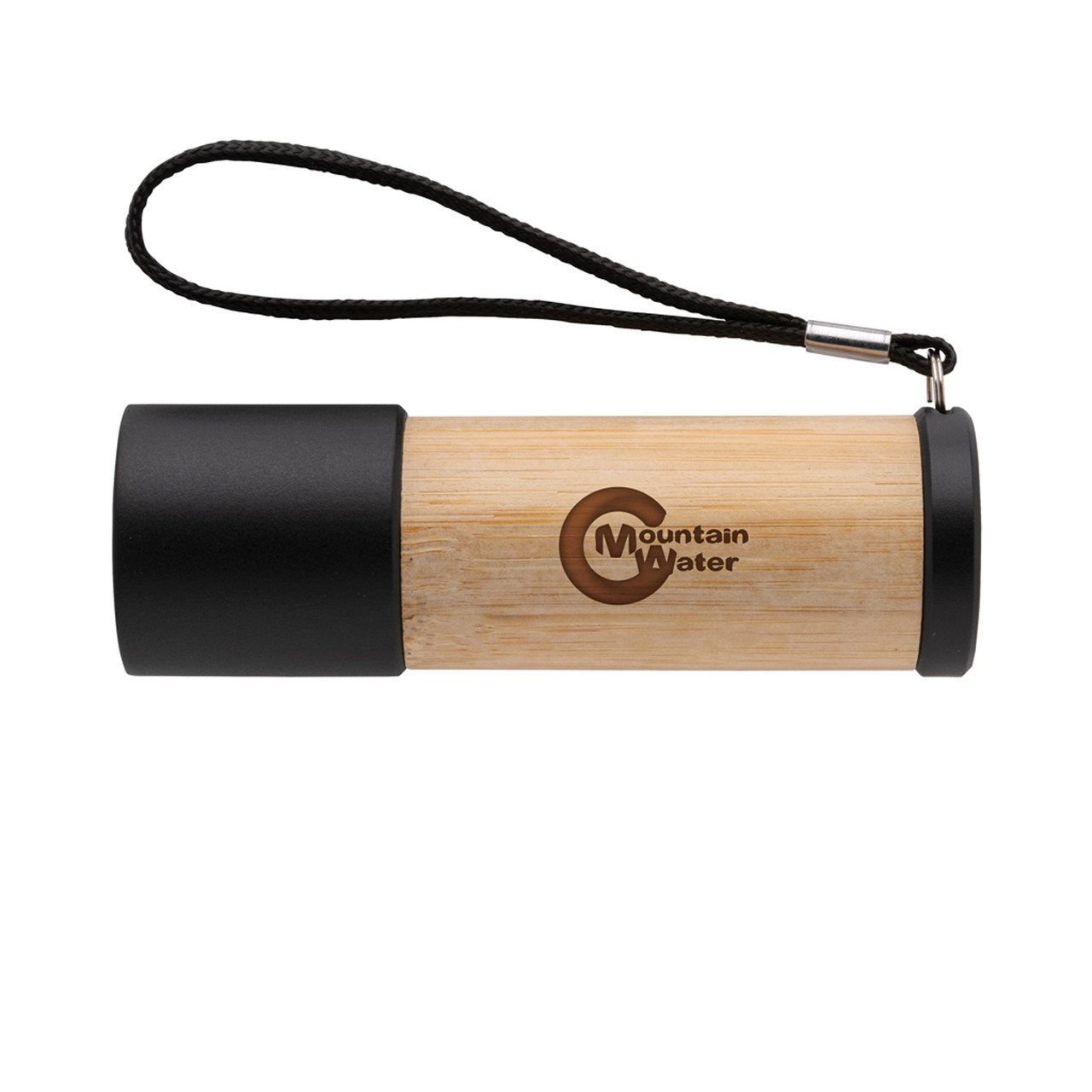 Карманный фонарик из бамбука и переработанного пластика RCS, коричневый; , Длина 3,2 см., ширина 3,2 см., - фото 5 - id-p112016863