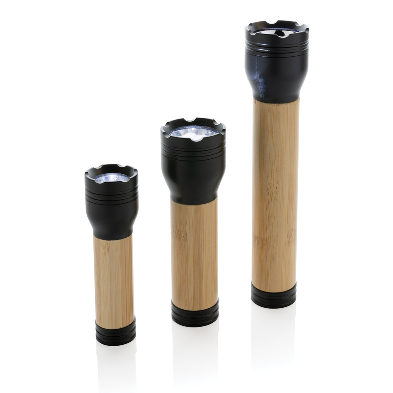 Фонарь Lucid из бамбука и переработанного пластика RCS, 1 Вт, черный; коричневый, Длина 3,3 см., ширина 3,3 - фото 6 - id-p112016866