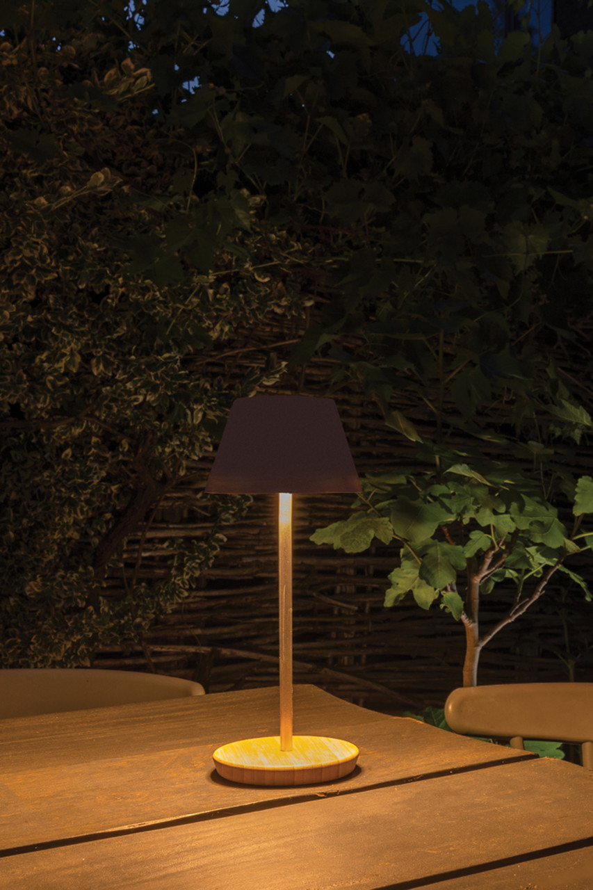 Беспроводная настольная лампа Pure Glow из переработанного пластика RCS, белый; , , высота 24,1 см., диаметр - фото 8 - id-p112016870