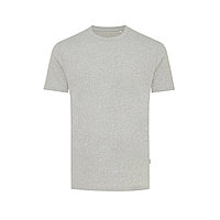 Футболка Iqoniq Manuel из переработанного неокрашенного хлопка, унисекс, 180 г/м², вересково-серый; , Длина 83