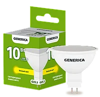 Лампа светодиодная MR16 софит 10Вт 230В 3000К GU5.3 GENERICA ИЭК