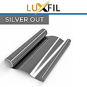 Плёнка Silver out, серебро, непрозрачная, 0% пропускание света.