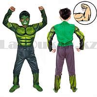 Костюм детский карнавальный комбинезон с мускулами и маской Халк