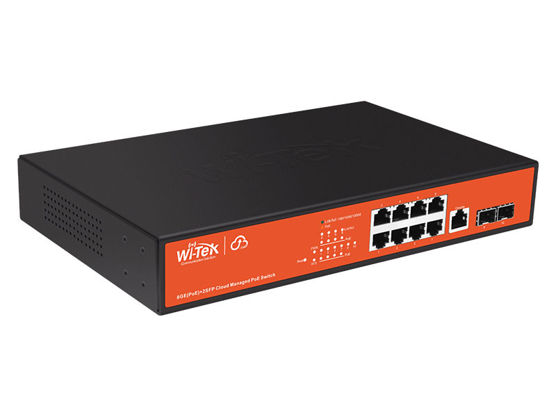 Wi-Tek WI-PCMS310GF - PoE-коммутатор L2