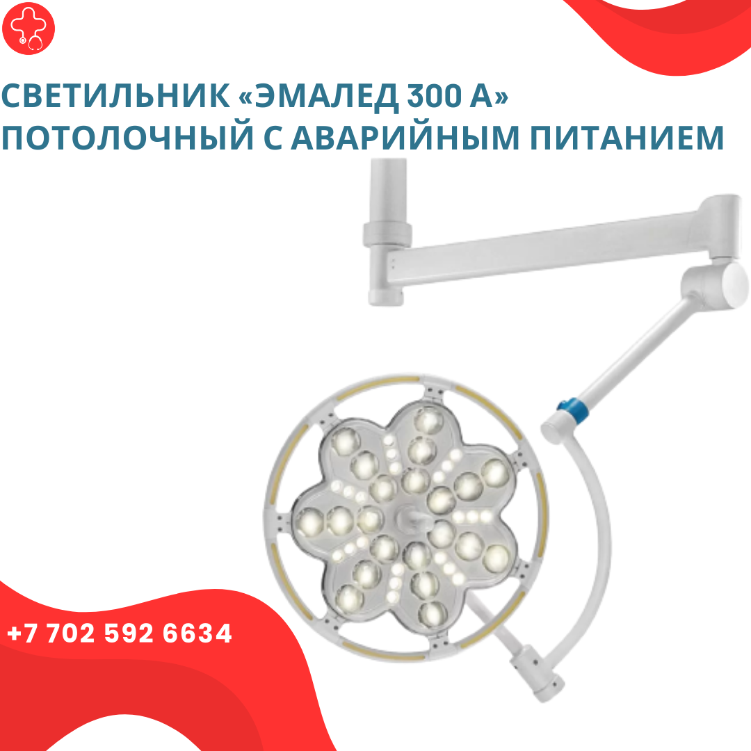 Светильник «Эмалед 300 А» потолочный с аварийным питанием - фото 1 - id-p112017740