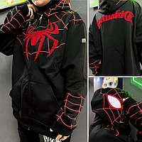 Толстовка на замке Человек-Паук (чёрная)