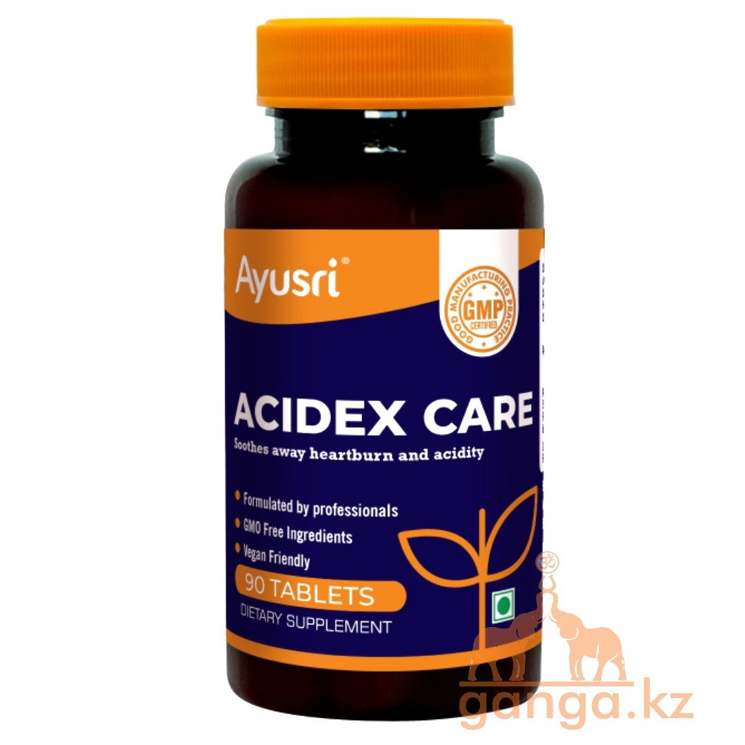 Асидекс кейр от изожги и повышенной кислотности (Acidex care AYUSRI), 90 таб - фото 1 - id-p111978200