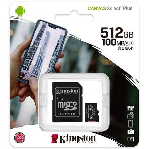 Карта памяти microSD 100MB/s A1 Kingston CANVAS Select Plus с переходником (128Gb U1) - фото 8 - id-p112024532