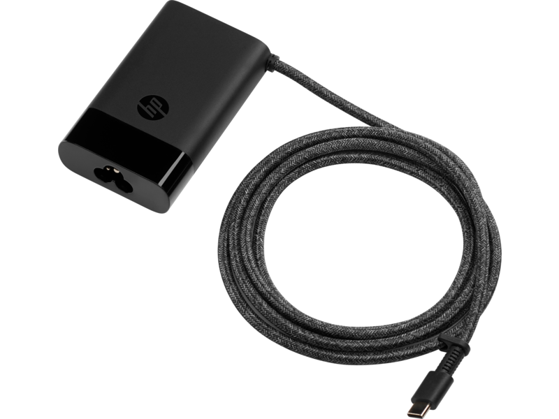 HP 671R2AA Зарядное устройство для ноутбука USB-C 65W Laptop Charger EURO Black - фото 1 - id-p112025257