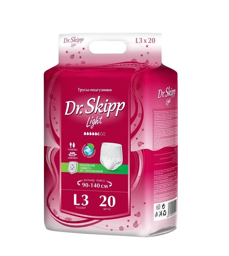 Трусы-подгузники для взрослых Dr. Skipp   LAIGH  L-3,   (20 шт в упаковке)