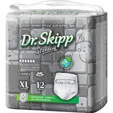 Подгузники-трусы д/взрослых DR.SKIPP Standard р-р XL 4 (12 шт.) - фото 1 - id-p112025656