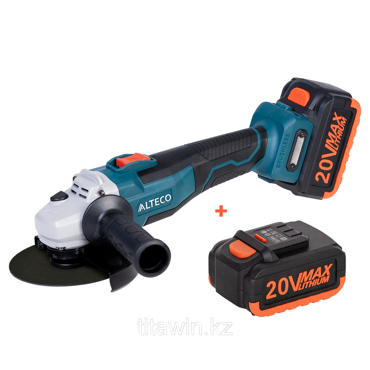 Бесщеточная аккумляторная угловая шлифмашина ALTECO CAGB 18-125 LI BL X2