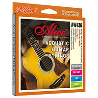 Комплект струн для акустической гитары, фосфорная бронза, 11-52, Alice AW436-SL